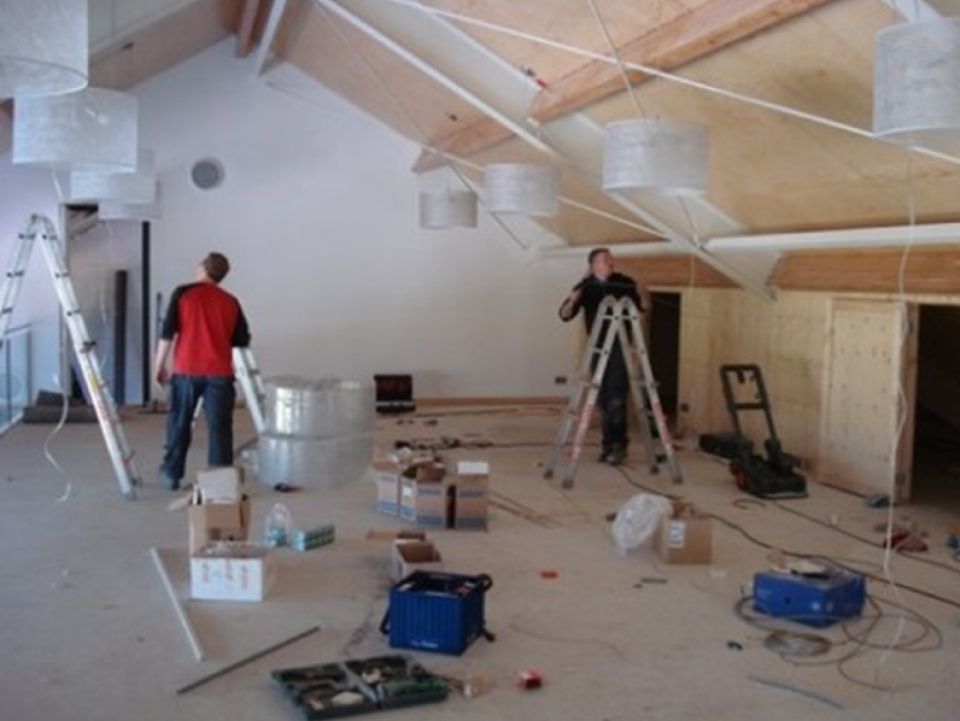 Afwerking ruimte binnen